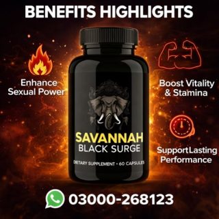 Savannah Black Surge Price in Pakistan