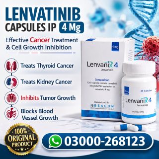 Lenvatinib Capsules IP 4 Mg Price in Pakistan