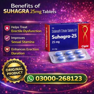 Suhagra 25mg Tablets in Pakistan