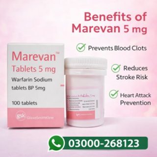 Marevan Warfarin Sodium 5Mg Tablets Price in Pakistan