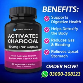 Purest Vintage Activated Charcoal Capsules Price in Pakistan