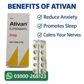 Ativan Lorazepam 2mg Tablets Price in Pakistan