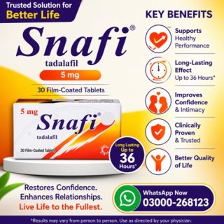 Snafi 5 MG Tablets Price in Pakistan