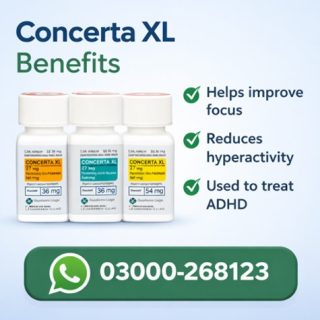Concerta® Extended Release Tablets Price in Pakistan