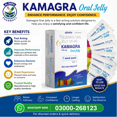 Kamagra Oral Jelly 100mg Price in Pakistan