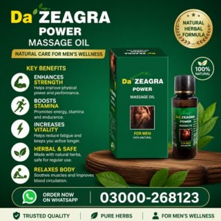 Da Zeagra Power Massage Oil Price in Pakistan