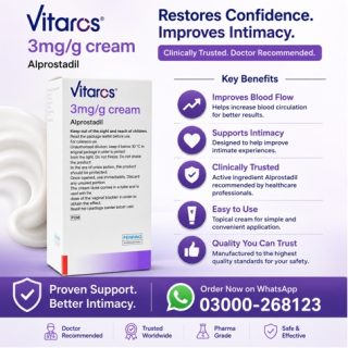 Vitaros Cream Price in Pakistan