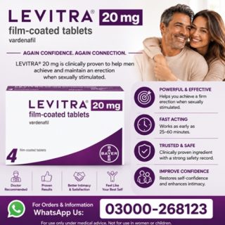 Levitra 20mg Tablets Price in Pakistan