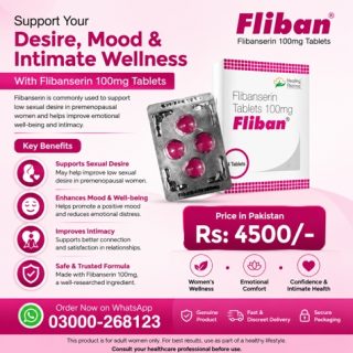 Flibanserin 100mg Tablets Price in Pakistan
