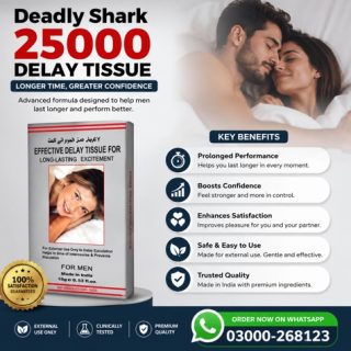 Deadly Shark 25000 Delay Tissue Price in Pakistan