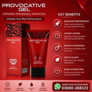 Provocative Penis Enlargement Gel Price in Pakistan