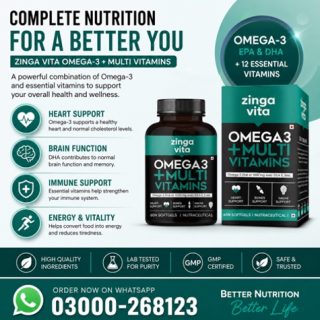Zingavita Omega 3 Capsules Price in Pakistan