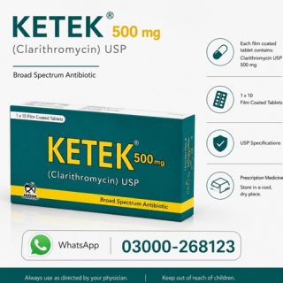 Ketek 500mg Tablets Price in Pakistan