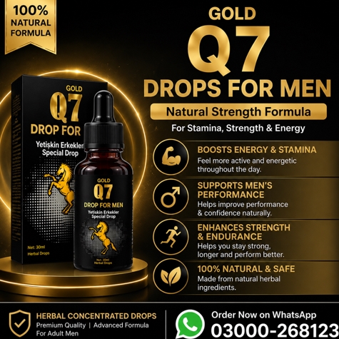 Gold Q7 Drops For Men Price in Pakistan